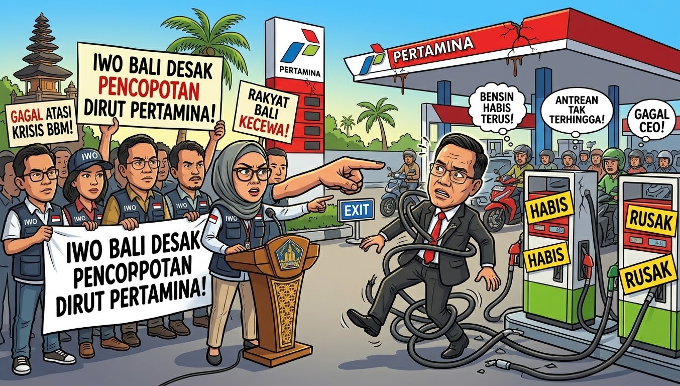 IWO Bali Calls for Pertamina CEO’s Removal Amid Fuel Shortages